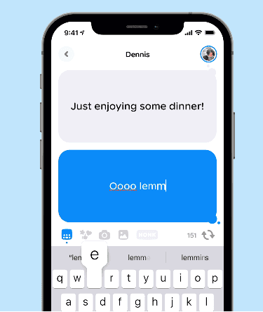 Honk chat example real time
